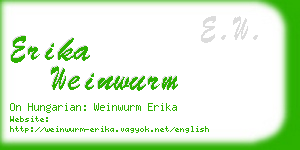 erika weinwurm business card